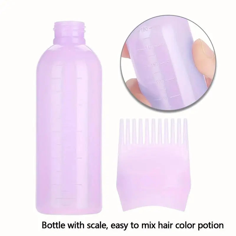 Hair Dye Applicator Bottle with Comb Brush – DIY & Salon Use Hair Dye Applicator SWANS