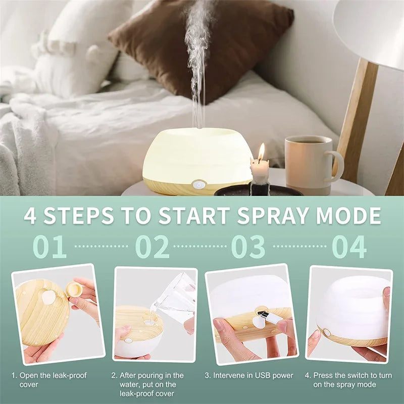 SWANS 300ml USB Ultrasonic Humidifier & Aroma Diffuser Ultrasonic Humidifier SWANS