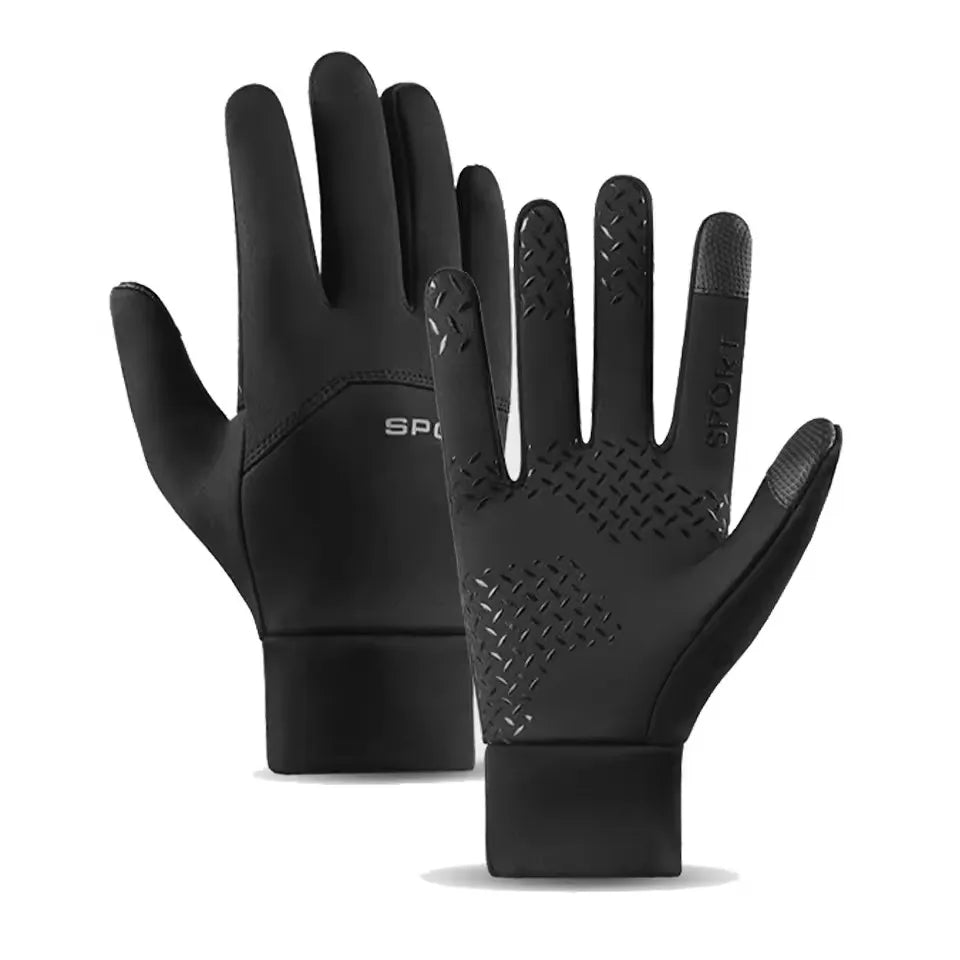 Touchscreen Winter Cycling Gloves – Windproof & Warm Unisex Cycling Gloves SWANS Black XL