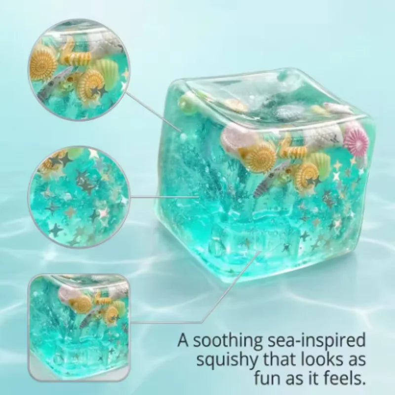 Squishy Maltose Cube Fidget Toy – Soft Star Squeeze Sensory Squishy Fidget Toy SWANS