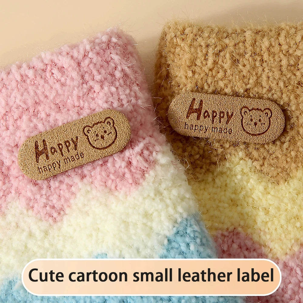 Kids Winter Knitted Gloves – Cute Teddy Bear Full Finger Warmth Kids Winter Gloves SWANS