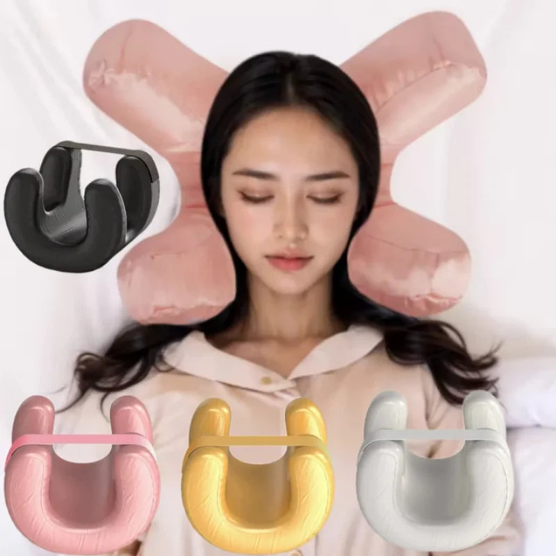 SWANS Anti-Wrinkle Face Contour Sleep Pillow & Neck Cushion Sleep Contour Pillow SWANS