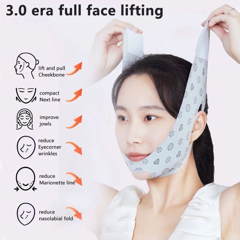 V-Line Face Slimming Bandage – Chin & Cheek Lifting Strap Face Slimming Bandage SWANS
