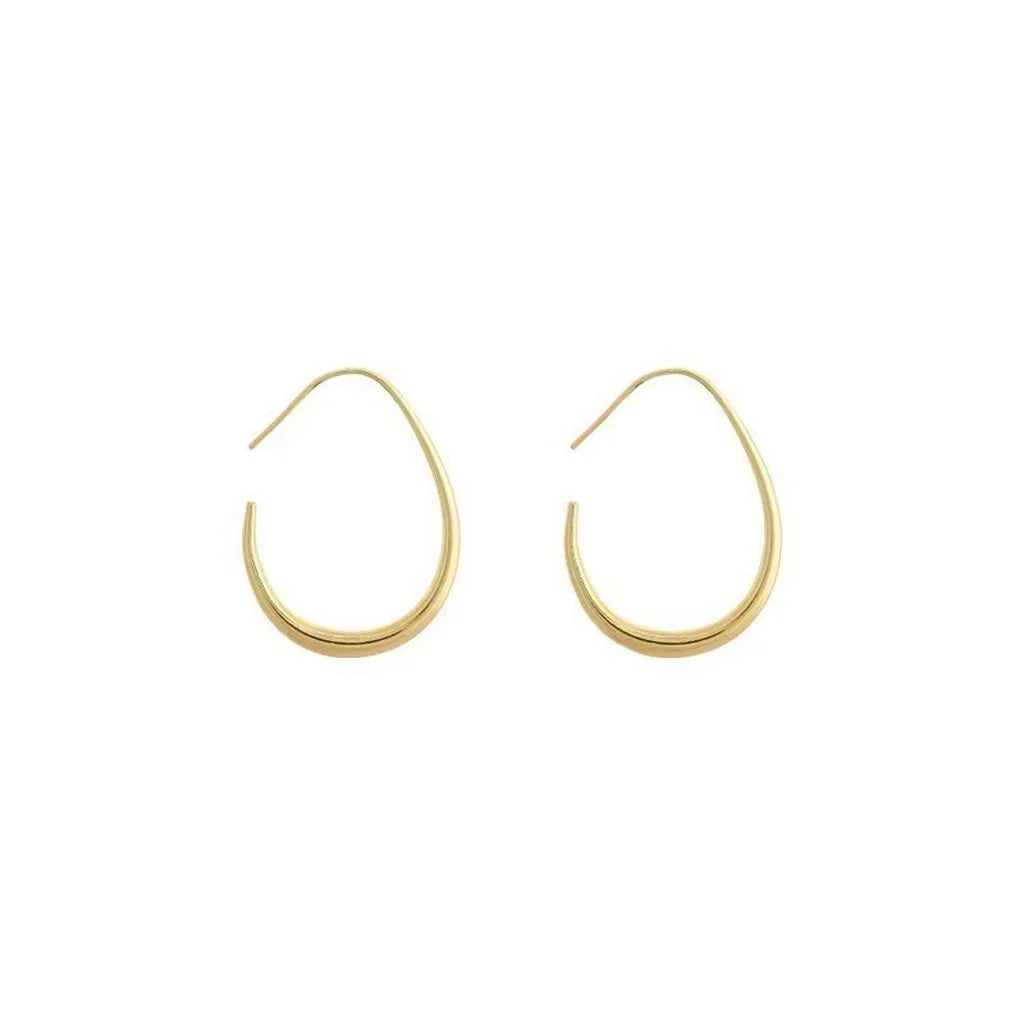 Teardrop Open Hoop Earrings – Lightweight Minimalist Fashion Hoop Earrings SWANS