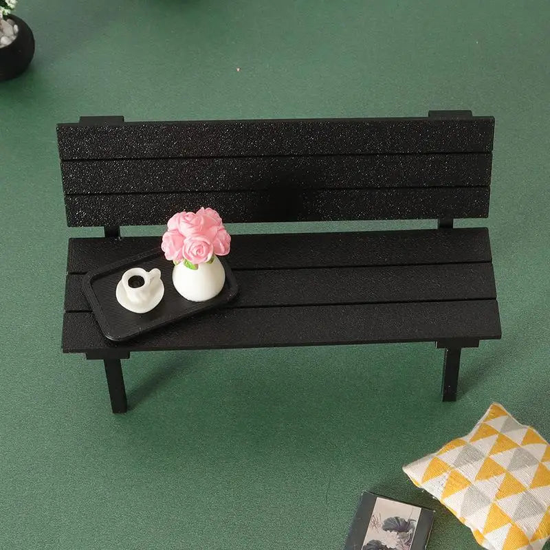 Miniature Bench Model – Resin Dollhouse Scene Display Prop Miniature Scene Model SWANS one size