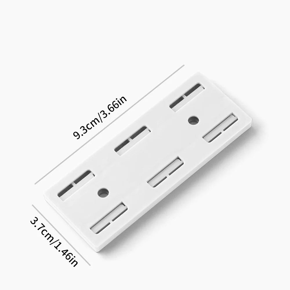 Self-Adhesive Power Strip Holder – No-Drill Wall Mount 5/10 Pack Socket Strip Holder SWANS