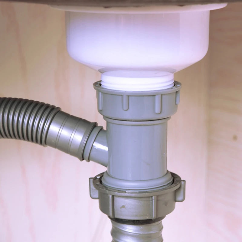 Y-Shape Sink Drain Pipe Adapter – PP Branch Connector Fitting Drain Pipe Adapter SWANS