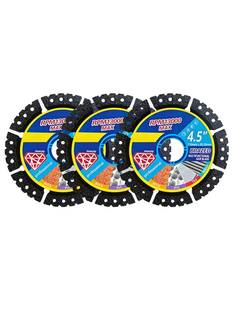 3-Pack Diamond Angle Grinder Cutting Discs – 22mm Multi-Use Diamond Cutting Disc SWANS 3pcs