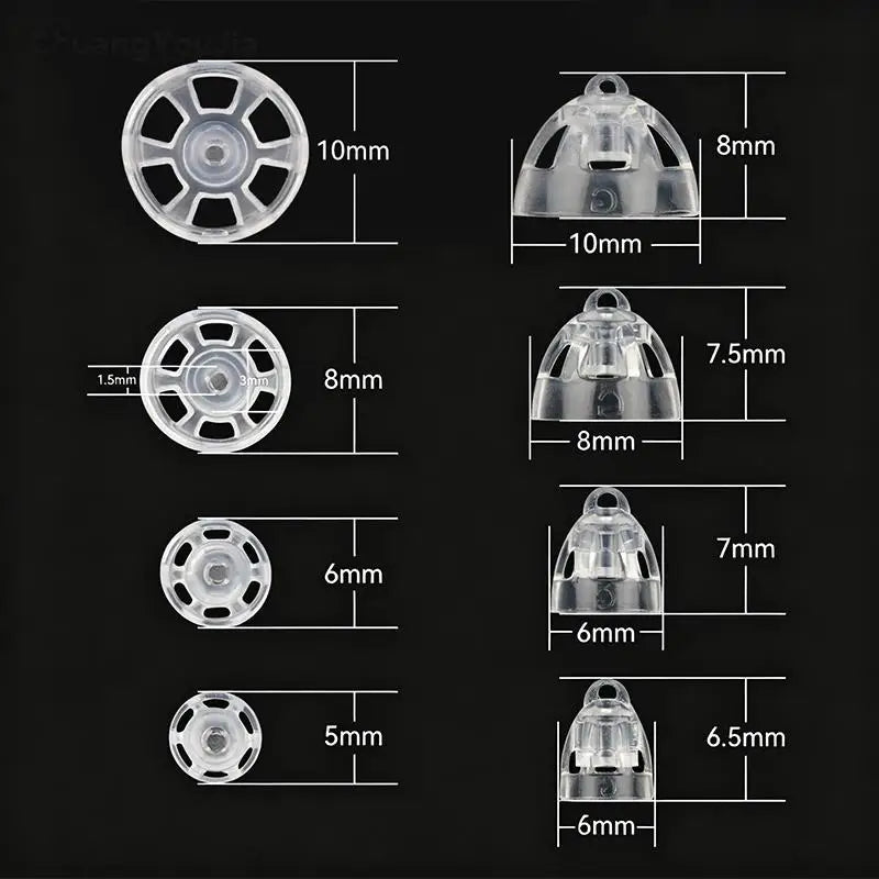 10-Pack Oticon Minifit Hearing Aid Domes 5/6/8/10mm Replacement Hearing Aid Domes SWANS