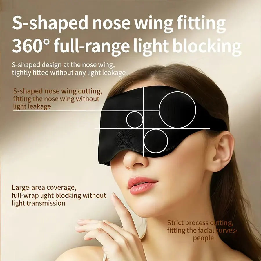 3-Pack 3D Memory Foam Sleep Eye Mask – Light Blocking Blindfold Sleep Eye Mask SWANS