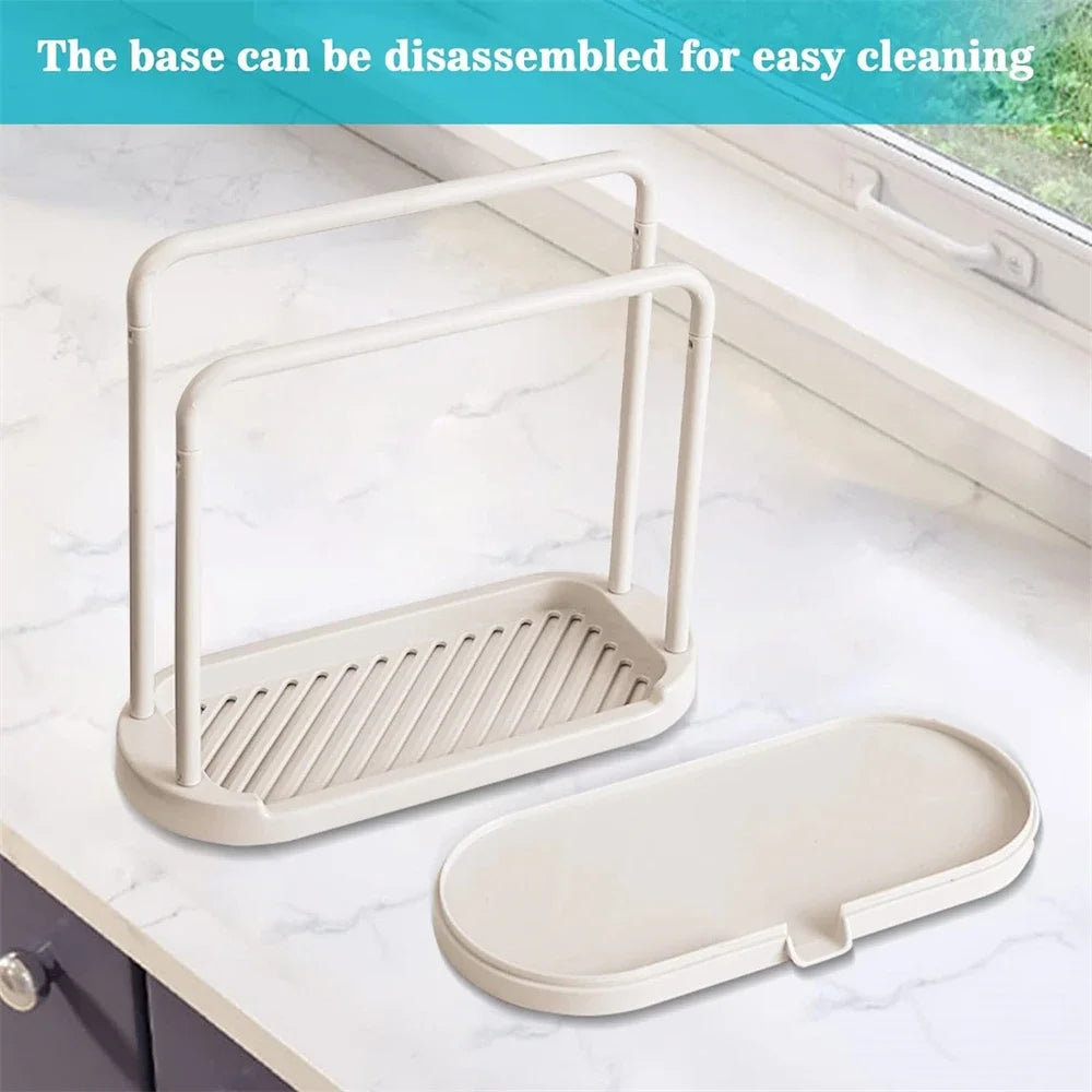 SWANS Kitchen Sink Drain Stand – Sponge & Rag Organizer Sink Drain Organizer SWANS