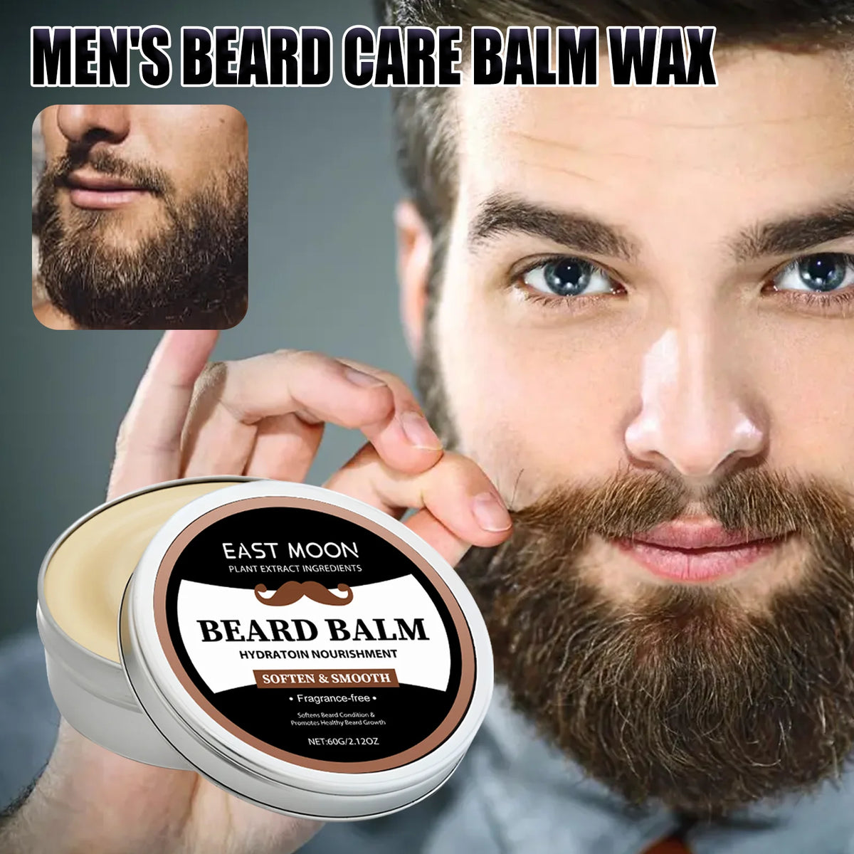 SWANS Beard Balm 60g – Jojoba Oil & Vitamin E for Men Beard Conditioning Balm SWANS Default Title