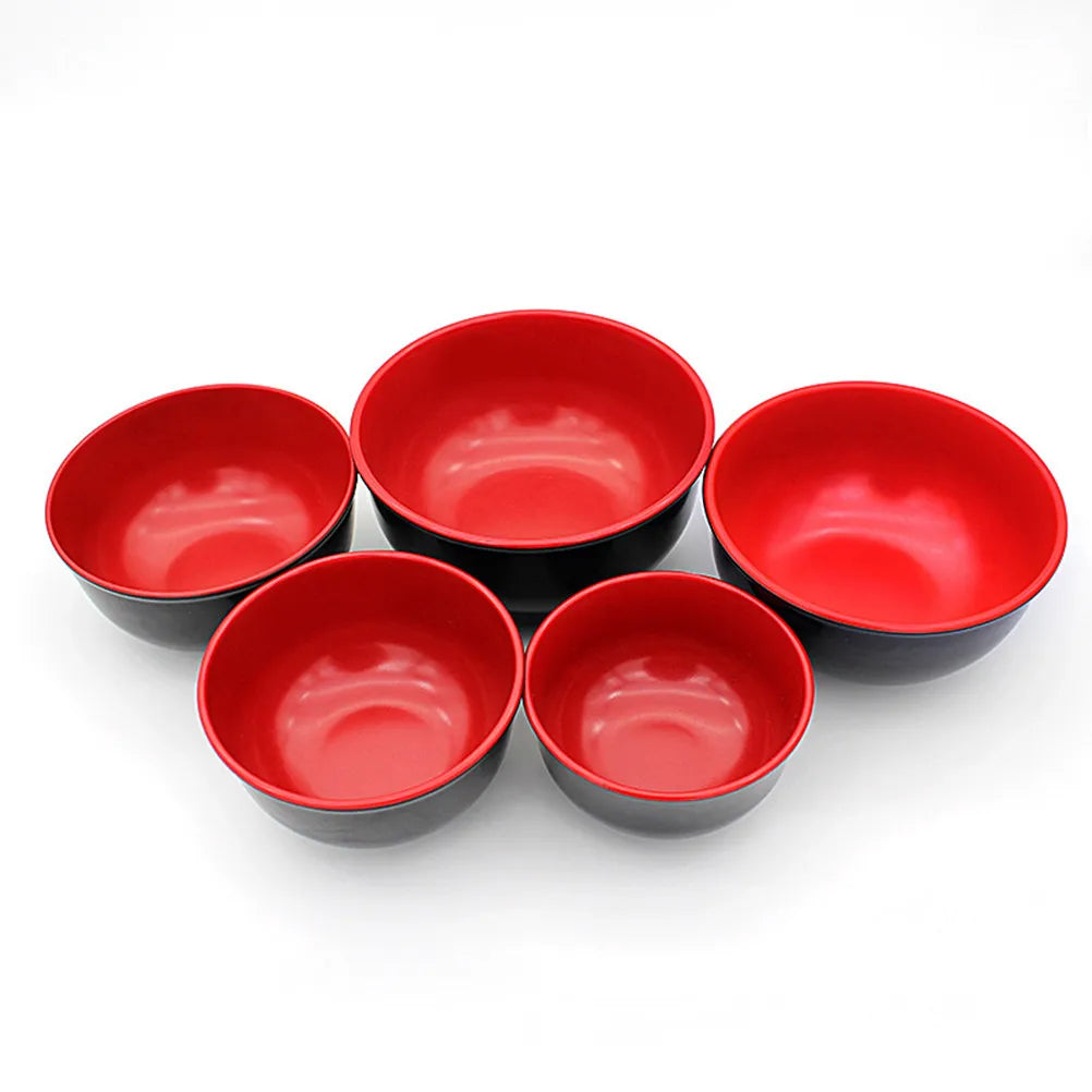 WINOMO 2-Pack Melamine Rice & Soup Bowls 4.5" Lightweight Set Melamine Dining Bowls SWANS