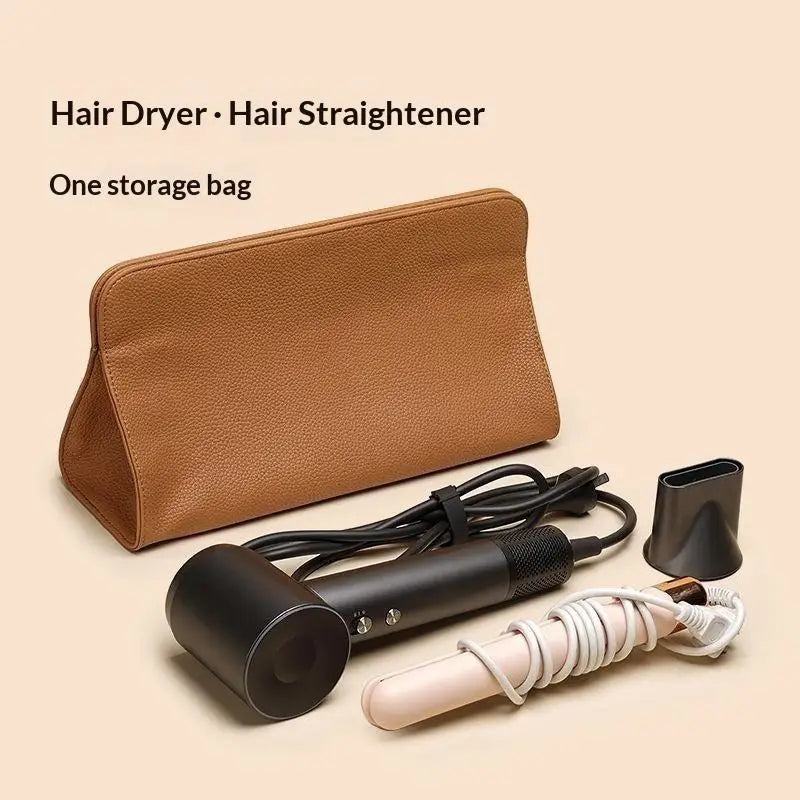 YOVIP Hair Dryer & Curling Iron Travel Storage Bag – PU Hair Tool Storage Bag SWANS