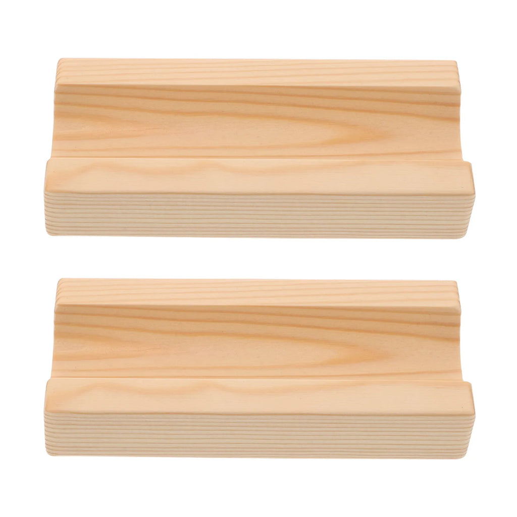 2-Pack Solid Wood Rolling Pin Holder Rack – Countertop Stand Rolling Pin Holder SWANS