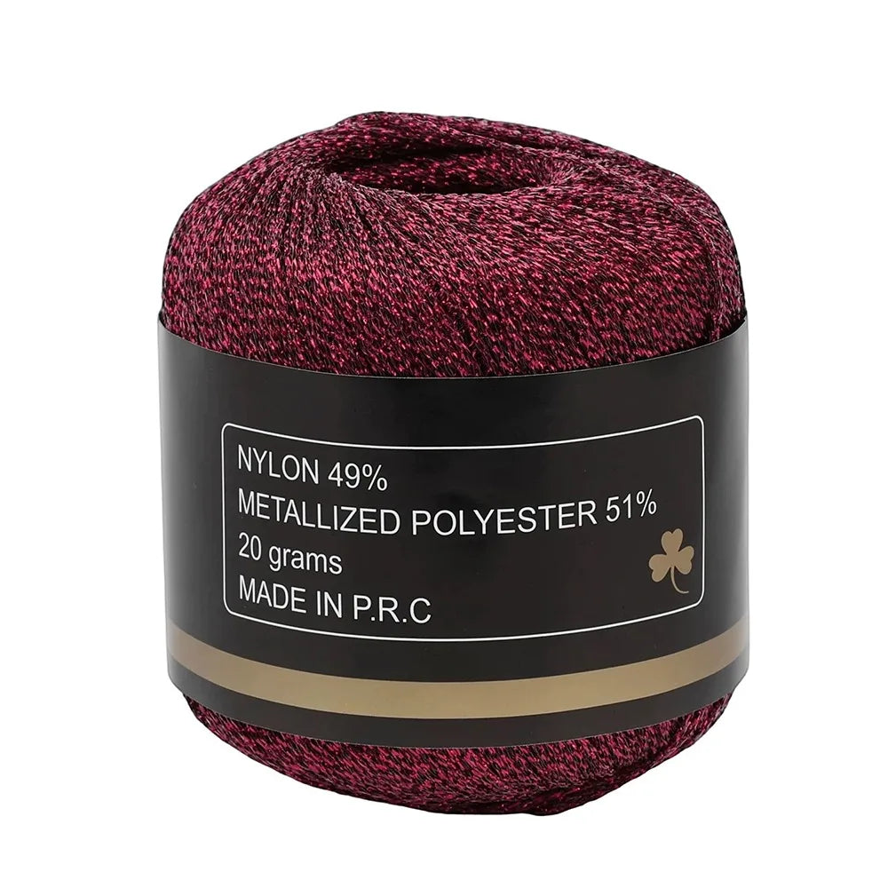 Metallic Gold Silver Weaving Thread 1mm 120M DIY Craft Yarn Metallic Craft Thread SWANS Purple