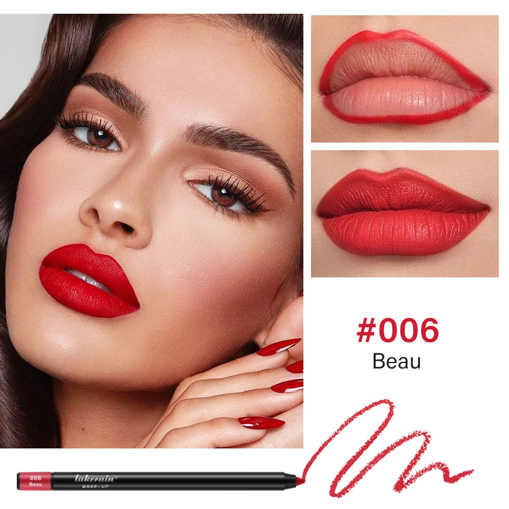 Waterproof Matte Lip Liner Pencil 12 Colors – Lakerain Lip Liner Pencil SWANS
