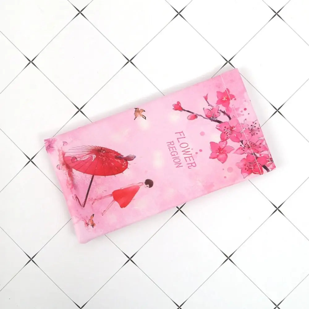 PU Leather Floral Glasses Bag – Soft Sunglasses Storage Pouch Glasses Storage Bag SWANS 01