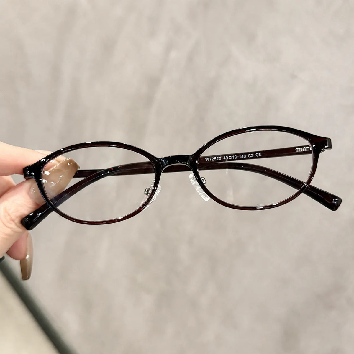 TR90 Blue Light Blocking Eyeglass Frames – Vintage Oval Eyeglass Frames SWANS Wine Red