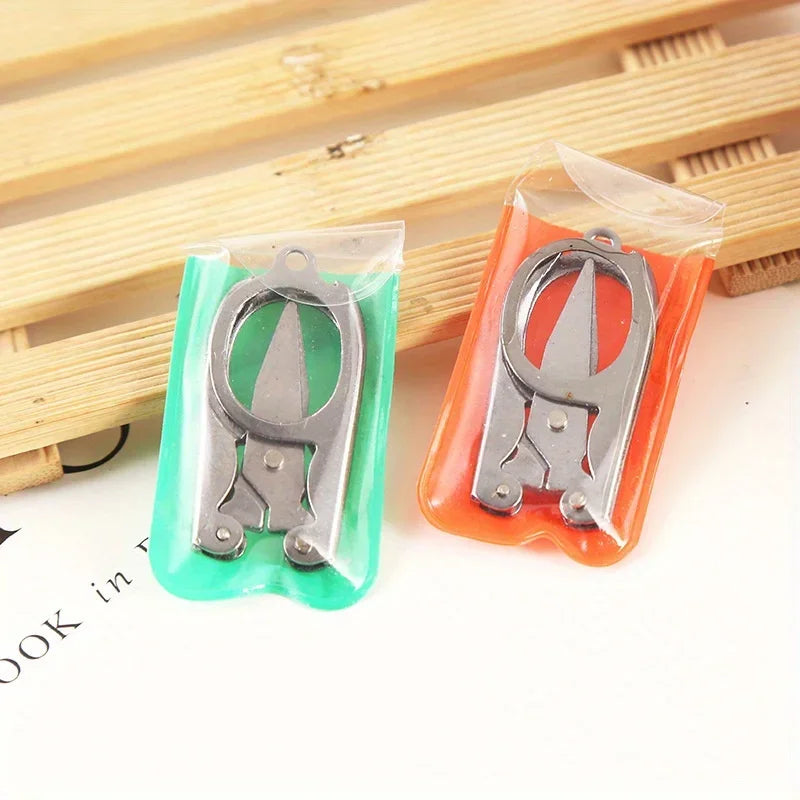 SWANS Foldable Mini Travel Scissors with Keychain | Stainless Foldable Travel Scissors SWANS