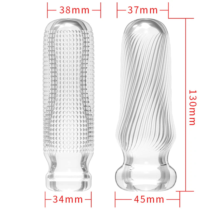 Soft TPE Male Masturbator Cup – Transparent Pocket Stroker Male Masturbator Cup SWANS