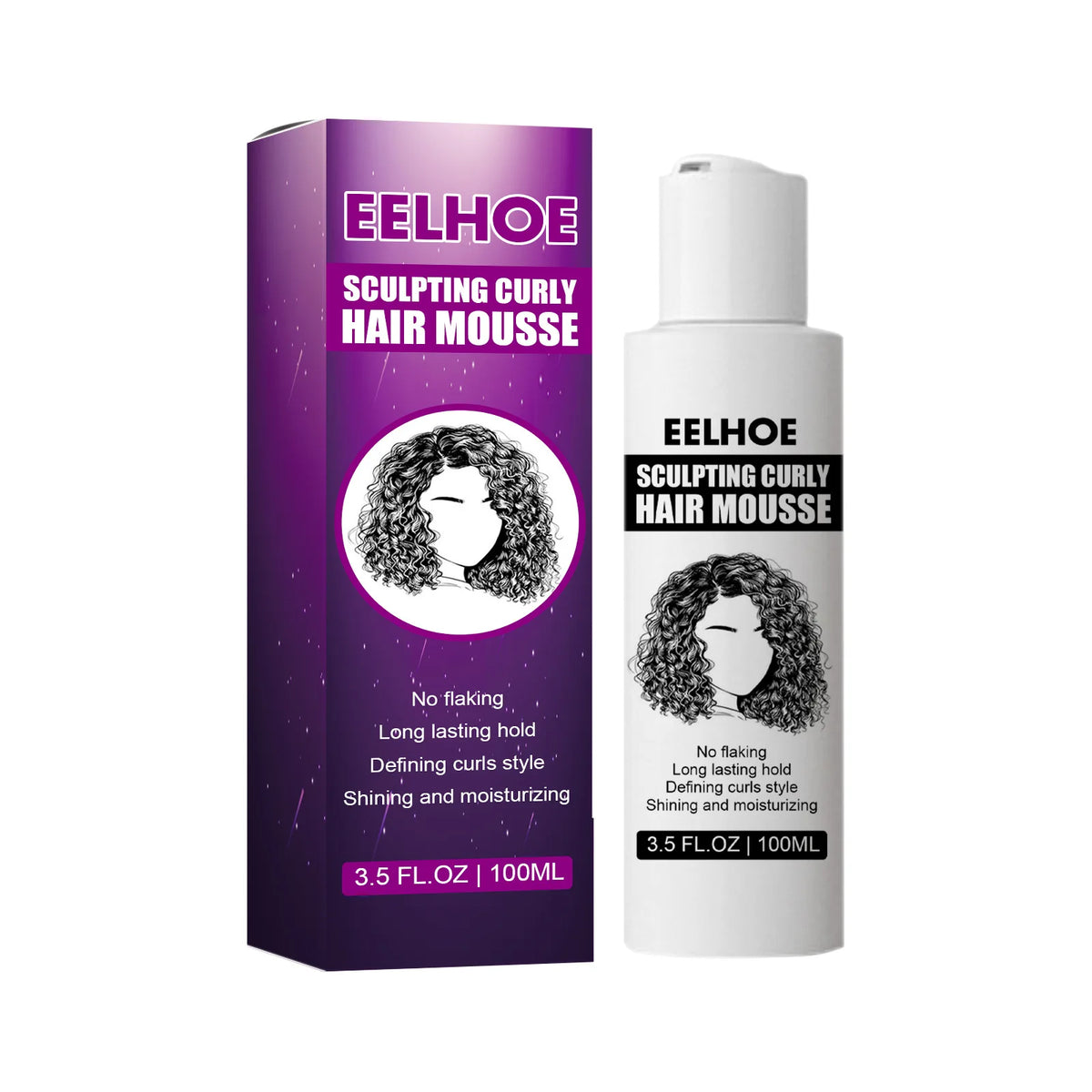 Eelhoe Curly Hair Elastin Mousse – Curl Enhancer 100ml Curl Enhancer Mousse SWANS