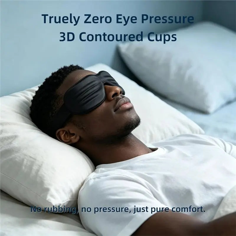 SWANS 3D Blackout Sleep Mask – Zero Pressure for Side Sleepers 3D Sleep Mask SWANS