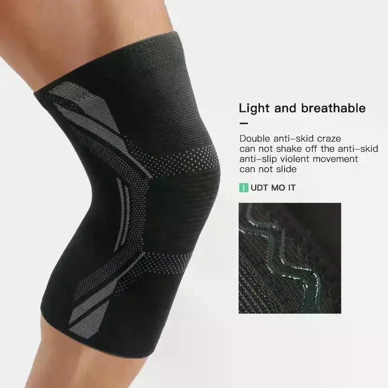 YOVIP Anti-Slip Silicone Knee Brace – Breathable Sport Support Knee Brace Sleeve SWANS