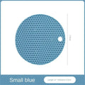 SWANS Silicone Trivet Mat – Non-Slip Heat-Resistant Coaster Silicone Trivet Mat SWANS Small Blue