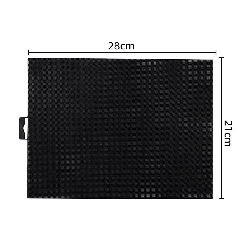 Plastic Cross-Stitch Canvas Sheet – Embroidery & Knitting Cross-Stitch Canvas SWANS Black