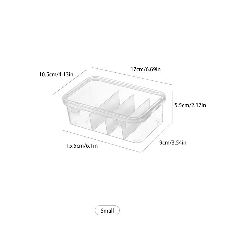 Transparent Dustproof Storage Box – Cable & Card Organizer Storage Organizer Box SWANS Small