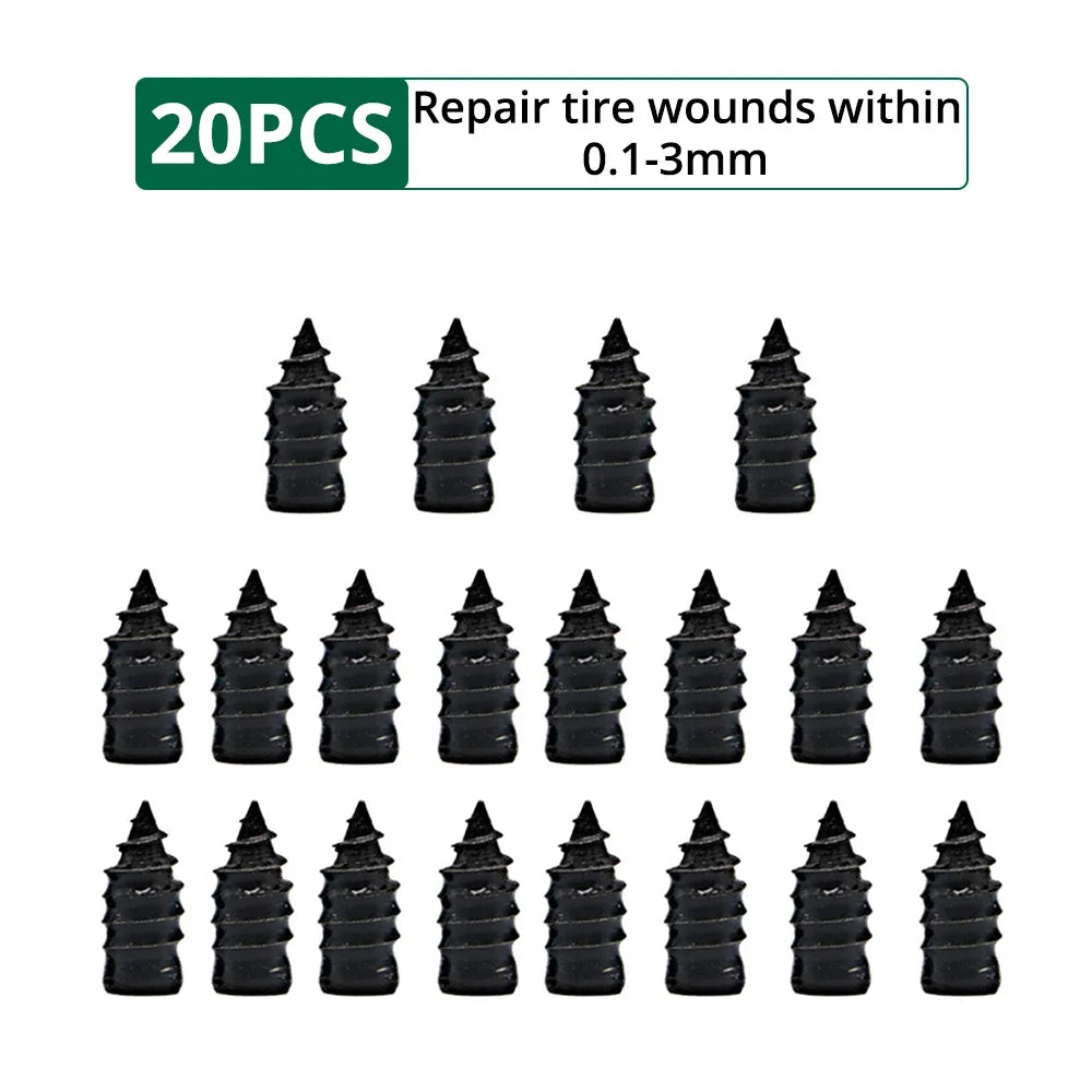Tubeless Tire Repair Nail Kit – Car, Motorcycle & Scooter Tire Repair Kit SWANS Small 20 PCS