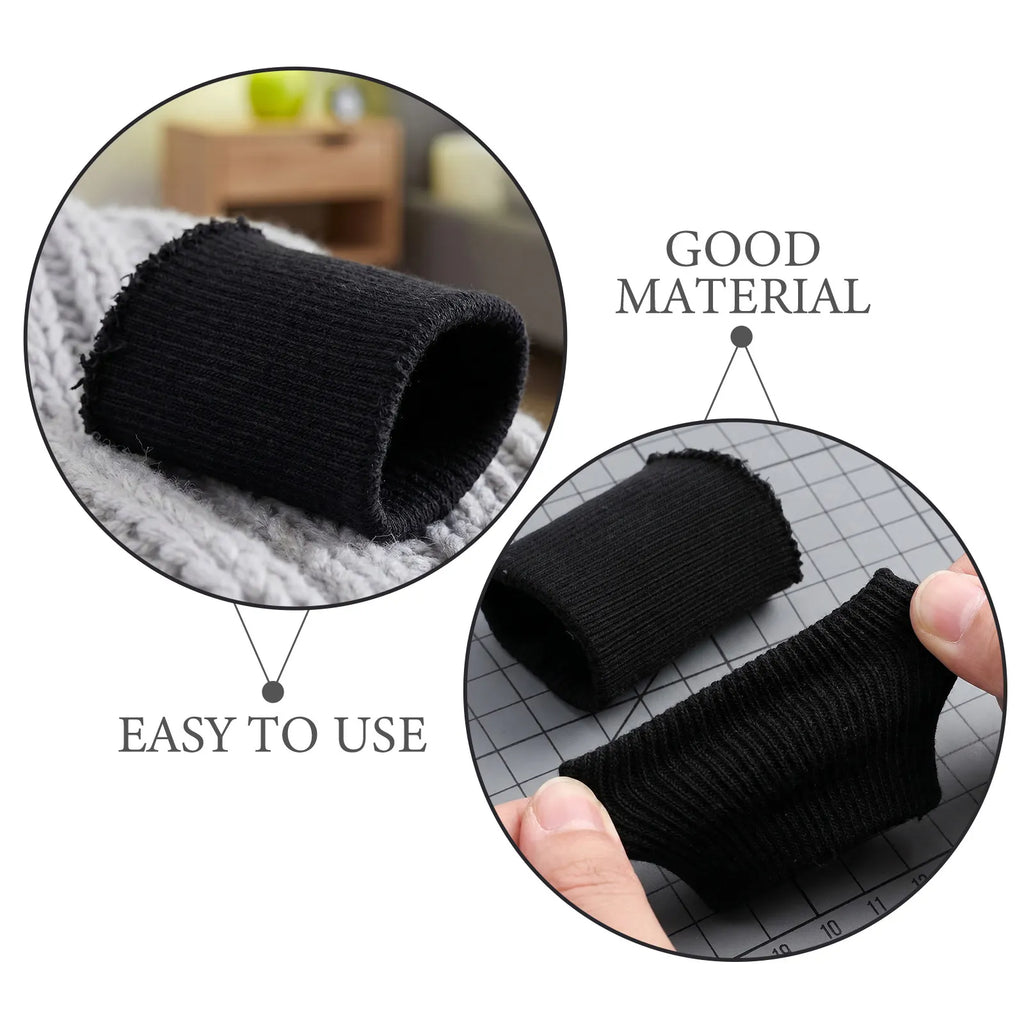 3-Pack Black Ribbed Knit Elastic Cuffs for Jacket & Sweatshirt Knit Cuff Ribbing SWANS