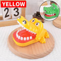 Crocodile Bite Finger Game – Fun Reaction Toy for Kids 6–12 Kids Novelty Game SWANS Yellow Small