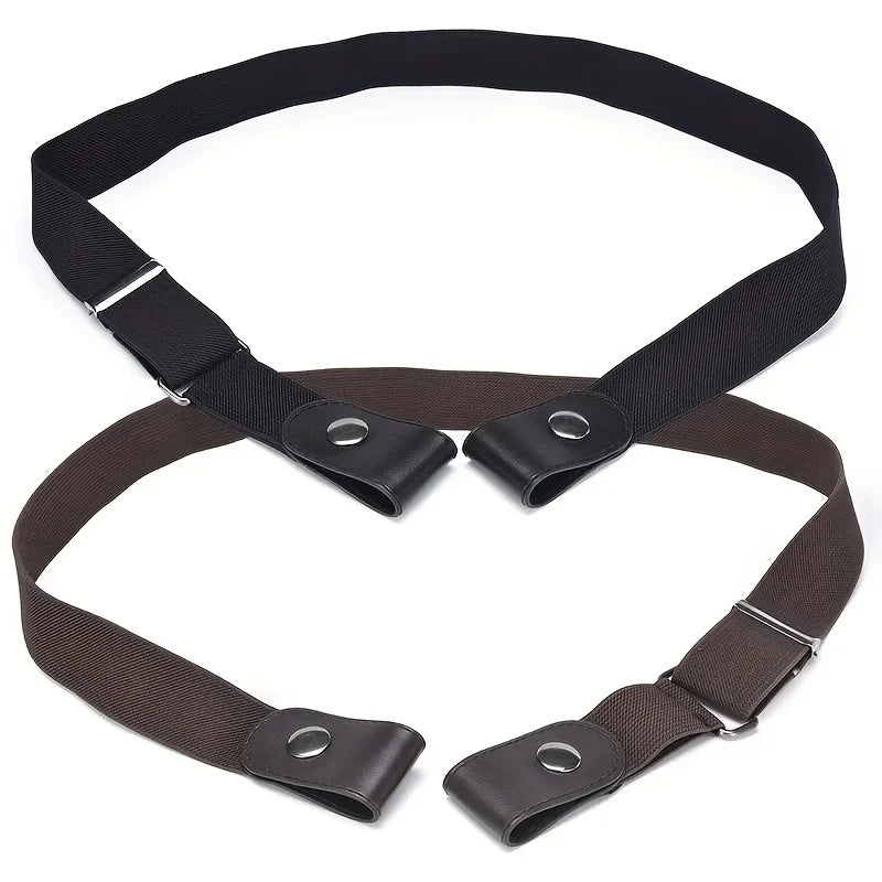 Buckle-Free Stretch Elastic Waist Belt – Unisex, No Bulge Elastic Waist Belt SWANS