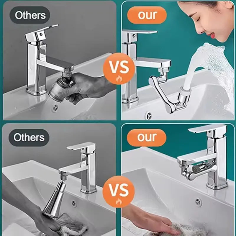 SWANS 1080° Rotating Faucet Aerator Extender & Sink Sprayer Faucet Aerator Extender SWANS