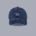Embroidery Cat Baseball Cap – Unisex Adjustable Sun Hat Baseball Cap SWANS navy blue Adjustable
