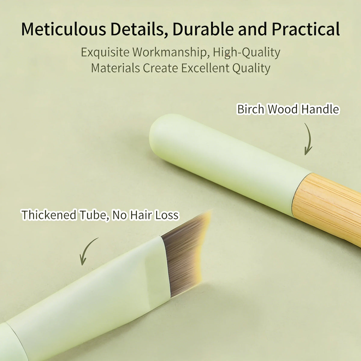 SWANS Angled Foundation Brush – Ultra Thin, Streak-Free Foundation Makeup Brush SWANS
