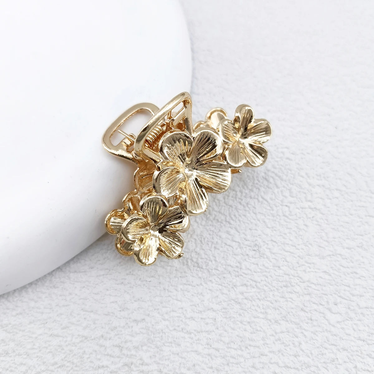 Mini Gold Metal Hair Claw Clips – Geometric Non-Slip (2/3 Pack) Hair Claw Clips SWANS