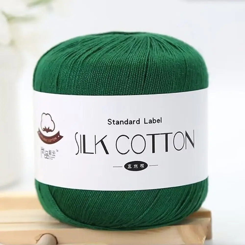 Milk Cotton Silk Yarn 50g – Soft DIY Crochet & Knitting Yarn