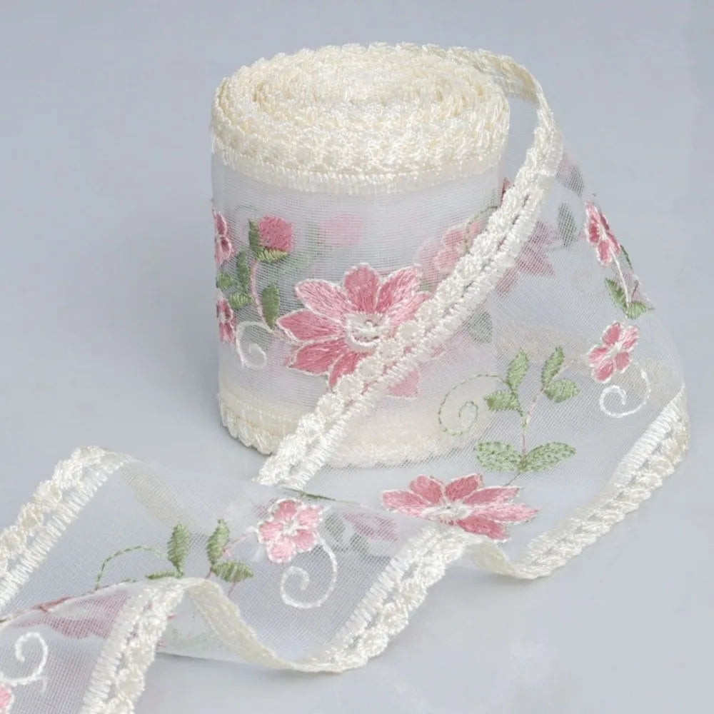 3.5in x 5 Yards Polyester Lace Trim Ribbon – Sewing & Crafts Lace Trim Ribbon SWANS