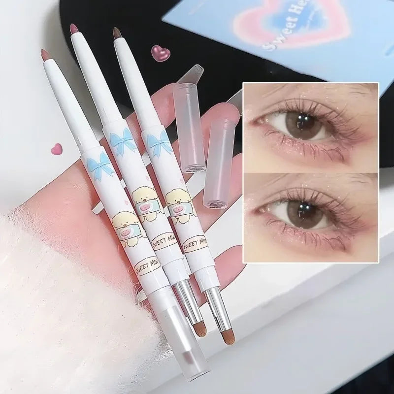 Glitter Eyeliner Gel Pen – Waterproof Dual-End Quick-Dry Liner Gel Eyeliner Pen SWANS