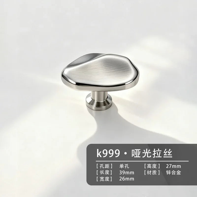 XMSJ Silver Cabinet Handle – Modern Minimalist Drawer Pull Cabinet Drawer Pull SWANS B
