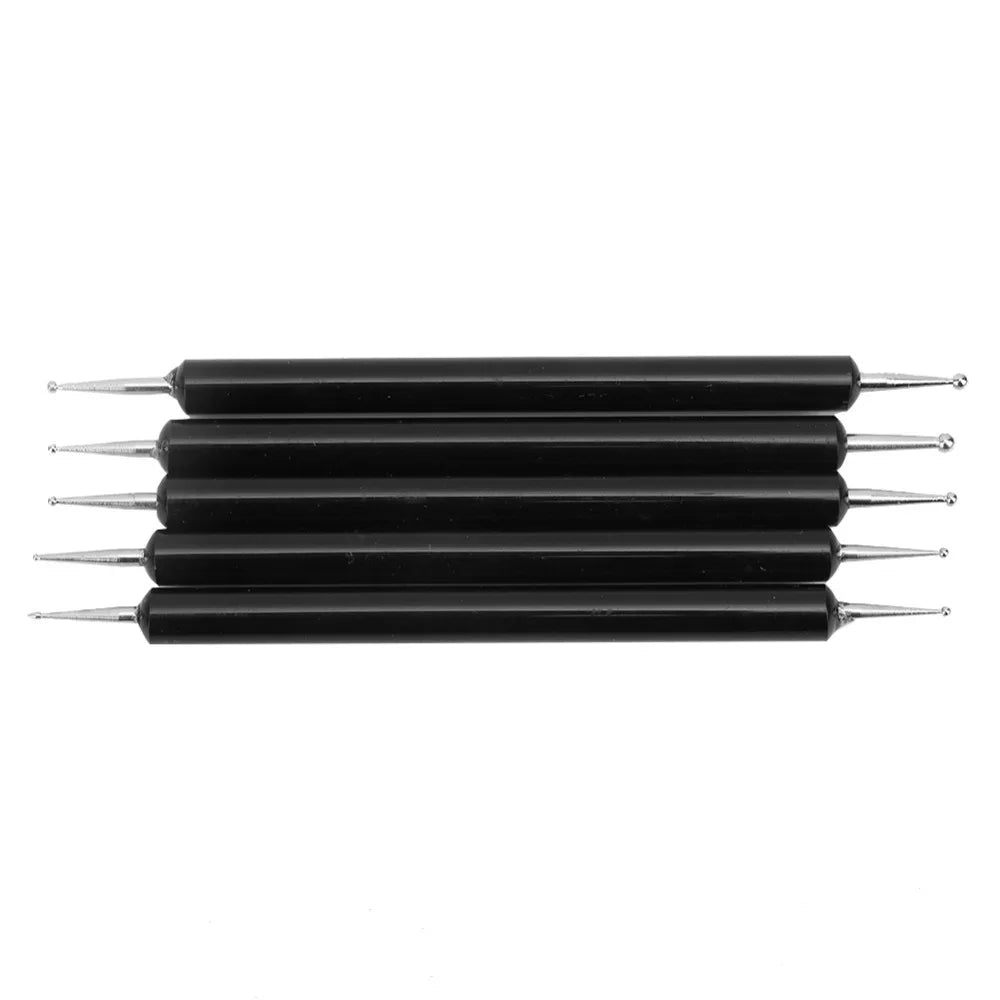 5-Pack Double-Ended Dotting Stylus Pens – Quilling & Pottery Craft Dotting Tools SWANS Black