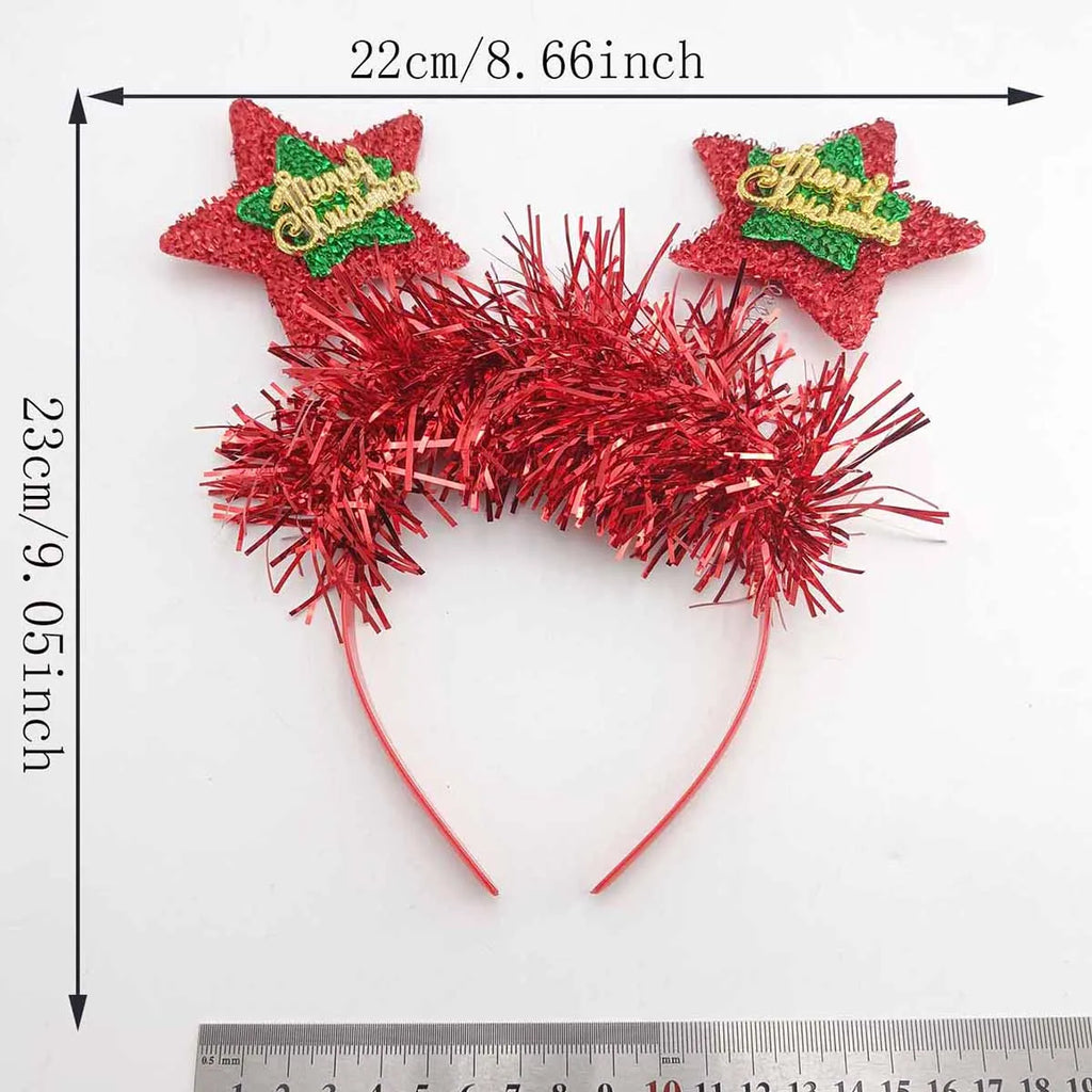 2026 New Year Christmas Glitter Headband | Festive Party Prop Festive Party Headband SWANS