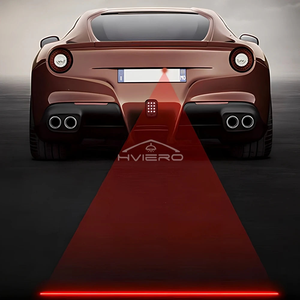 HVIERO 12V Red Laser Strobe Tail Fog Warning Light for Cars Laser Warning Fog Light SWANS
