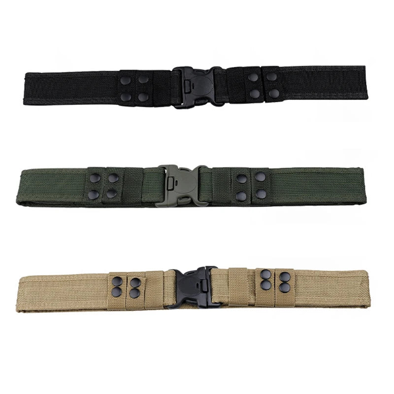 Tactical Nylon Canvas Belt – Unisex Outdoor Camouflage Work Belt Tactical Canvas Belt SWANS