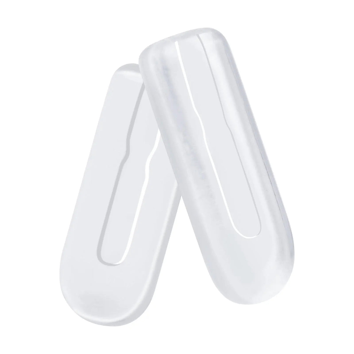 Silicone Push-In Nose Pads 12mm×5mm – Clear Anti-Slip Glasses Eyewear Accessories SWANS 1 Pair