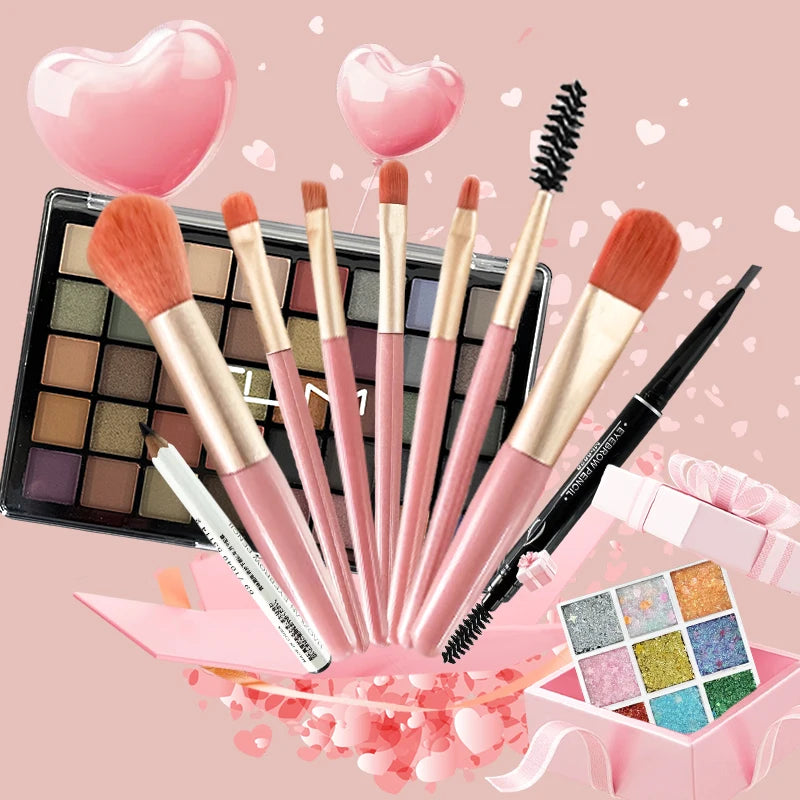 TLM 40-Color Eyeshadow & Glitter Complete Makeup Gift Set Makeup Gift Set SWANS