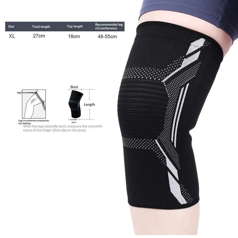 YOVIP Anti-Slip Silicone Knee Brace – Breathable Sport Support Knee Brace Sleeve SWANS XL
